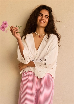 Trine bluse White Cutwork Sissel Edelbo 